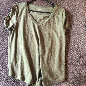Soft Grey V Neck T-Shirt